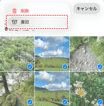 iphone 消えた写真 復元